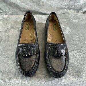 SAS Womens shoes size 7.5N Grey all day comfort loafers slip on